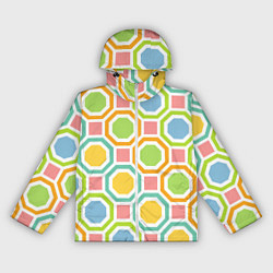Ветровка с капюшоном женская Color geometria, цвет: 3D-белый