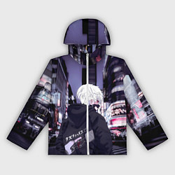 Ветровка с капюшоном женская Kaneki Ken, цвет: 3D-белый