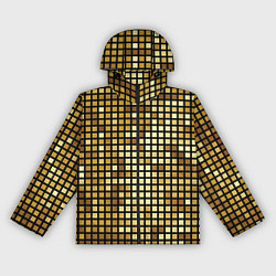 Женская ветровка Золотая мозаика, поверхность диско шара