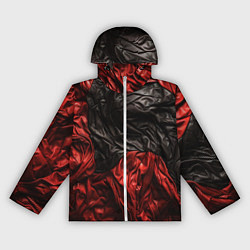 Женская ветровка Black red texture