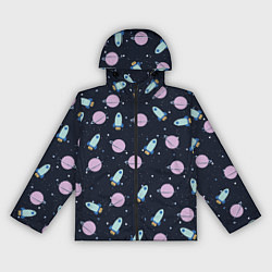 Женская ветровка Ракета и планета