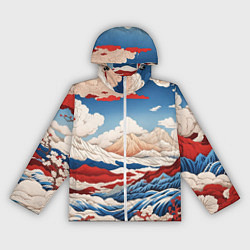 Женская ветровка Японский ретро пейзаж