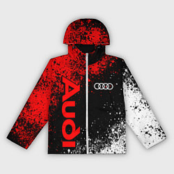 Женская ветровка Ауди - красный и белый