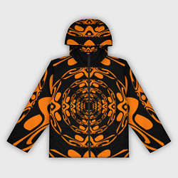 Женская ветровка Черно-рыжий узор