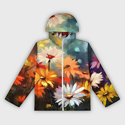 Женская ветровка Маслянные ромашки