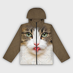 Женская ветровка Кошка показывает язык