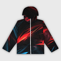 Женская ветровка Red black abstract