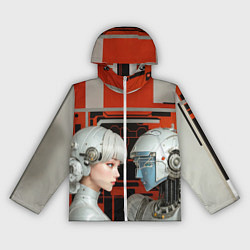 Женская ветровка Футуристические андроиды