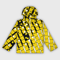 Женская ветровка Киберпанк квадраты жёлтые