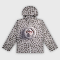 Женская ветровка Забавная белая обезьяна