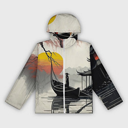 Ветровка с капюшоном женская Красота Японии, цвет: 3D-белый