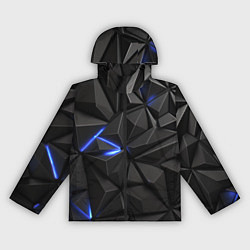 Женская ветровка Неоновое синее свечение на черном