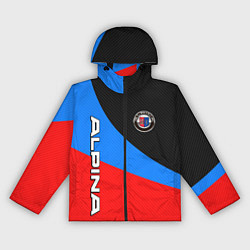 Ветровка с капюшоном женская Alpina - classic colors, цвет: 3D-черный