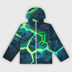 Женская ветровка Ювентус разлом зеленых плит