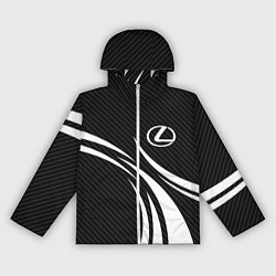 Ветровка с капюшоном женская Lexus - carbon line, цвет: 3D-белый