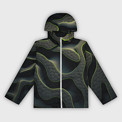 Женская ветровка Объемная темная текстура