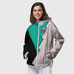 Ветровка с капюшоном женская Выездная форма Ливерпуль, цвет: 3D-белый — фото 2