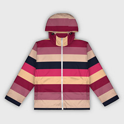 Женская ветровка Широкие полосы розовый