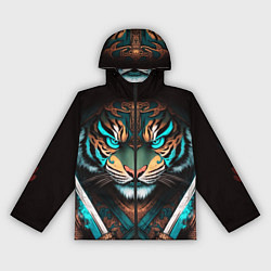 Женская ветровка Тигр самурай