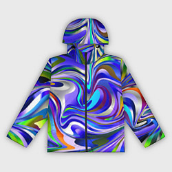 Ветровка с капюшоном женская Цветомузыка настроения, цвет: 3D-черный