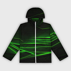 Женская ветровка Green lines abstract