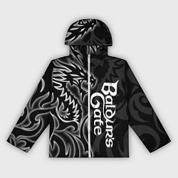 Женская ветровка Балдурс гейт 3 - черный дракон