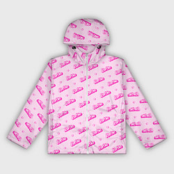 Женская ветровка Паттерн - Барби и сердечки