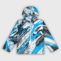 Женская ветровка Спонтанные брызги голубые