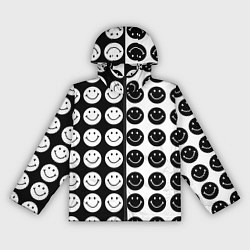 Женская ветровка Smiley black and white