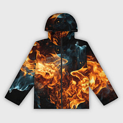 Женская ветровка Пламя огня фон