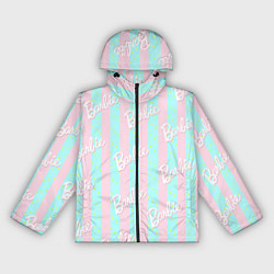 Женская ветровка Паттерн Барби на фоне костюма Кена в розово-голубу