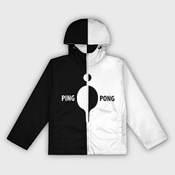 Женская ветровка Ping-Pong черно-белое
