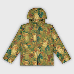 Женская ветровка Винтажный дедушка мороз с олененком