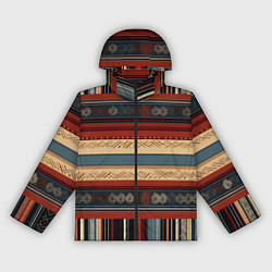 Женская ветровка Этнический принт в полоску