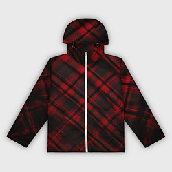 Женская ветровка Тёмно-красная шотландская клетка