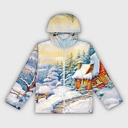 Женская ветровка Дорожка к новогоднему дому