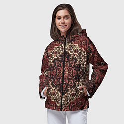 Ветровка с капюшоном женская Ковролин, цвет: 3D-черный — фото 2