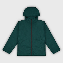 Ветровка с капюшоном женская Тёмно-зелёный однотонный текстура, цвет: 3D-черный