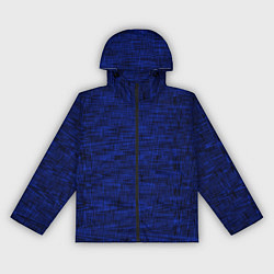 Ветровка с капюшоном женская Тёмно-синий текстура, цвет: 3D-черный