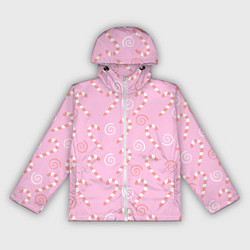 Женская ветровка Новогодний леденец-трость