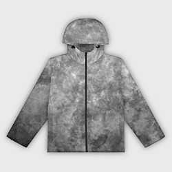 Ветровка с капюшоном женская Абстракция - grey sky, цвет: 3D-черный