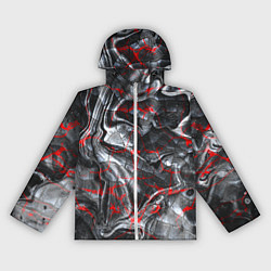 Женская ветровка Красные узоры