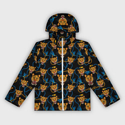 Женская ветровка Золотая цепь с леопардами