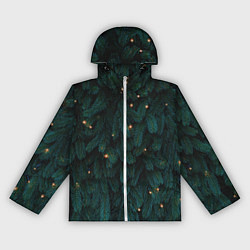 Женская ветровка Ёлка и гирлянды