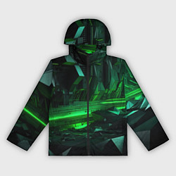 Женская ветровка Глубина зеленого абстракта