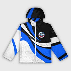 Женская ветровка BMW - синяя абстракция