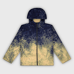 Ветровка с капюшоном женская Абстракция - чернила на песке, цвет: 3D-черный