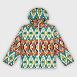 Женская ветровка Орнамент икат - имитация аткласной ткани