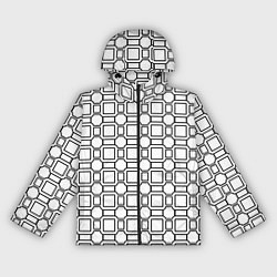 Женская ветровка Чёрно белая сетка