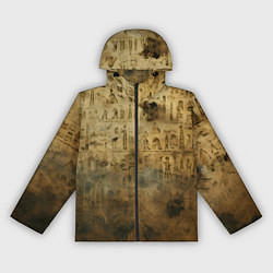 Женская ветровка Древний папирус